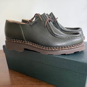 Paraboot Michael Women Lisse Vert UK4 US 7-7.5 NIB!!